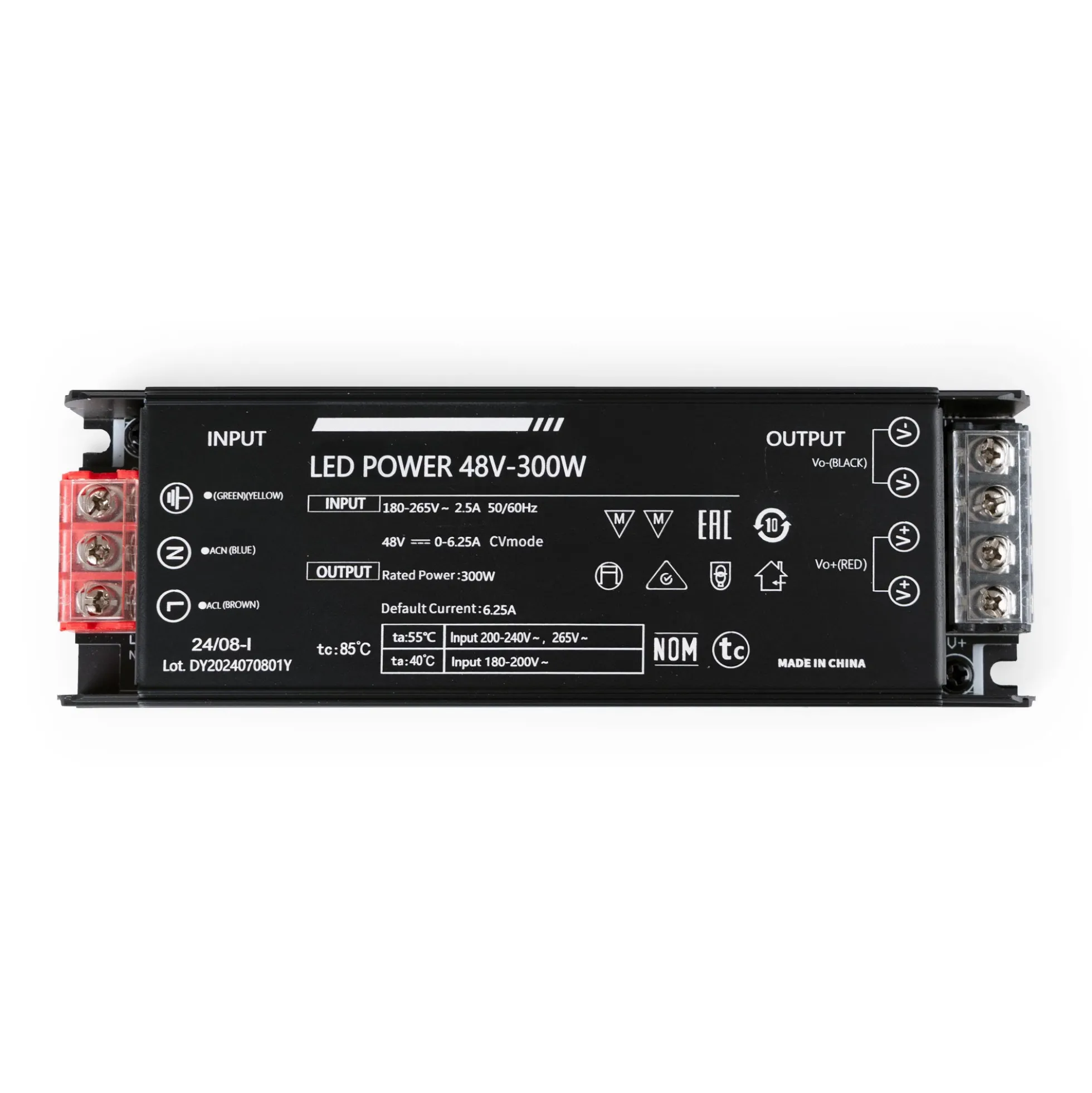 Fuente de alimentación 300W 48V - 6.25A - Alta eficiencia - IP20