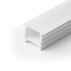 Funda de silicona flexible blanca - Tira LED a neón - 16x16 mm - Curvatura vertical - Empotrable
