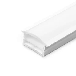 Funda de silicona flexible blanca - Tira LED a neón - 10x20 mm - Empotrable
