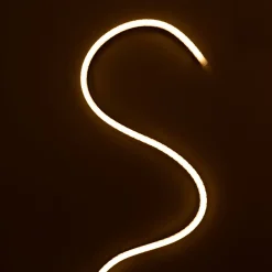 Funda de silicona flexible blanca - Tira LED a neón - 6x10 mm - Curvatura horizontal - Superficie