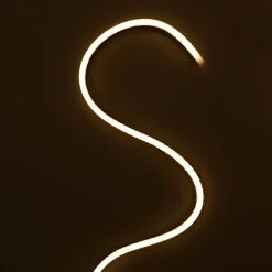 Funda de silicona flexible para convertir tira LED a neón - 16x16mm - 5 metros - PCB hasta 10mm - Curvatura horizontal