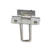 Grapa metálica para sujeción de perfil de aluminio empotrable 36x28mm (1ud)