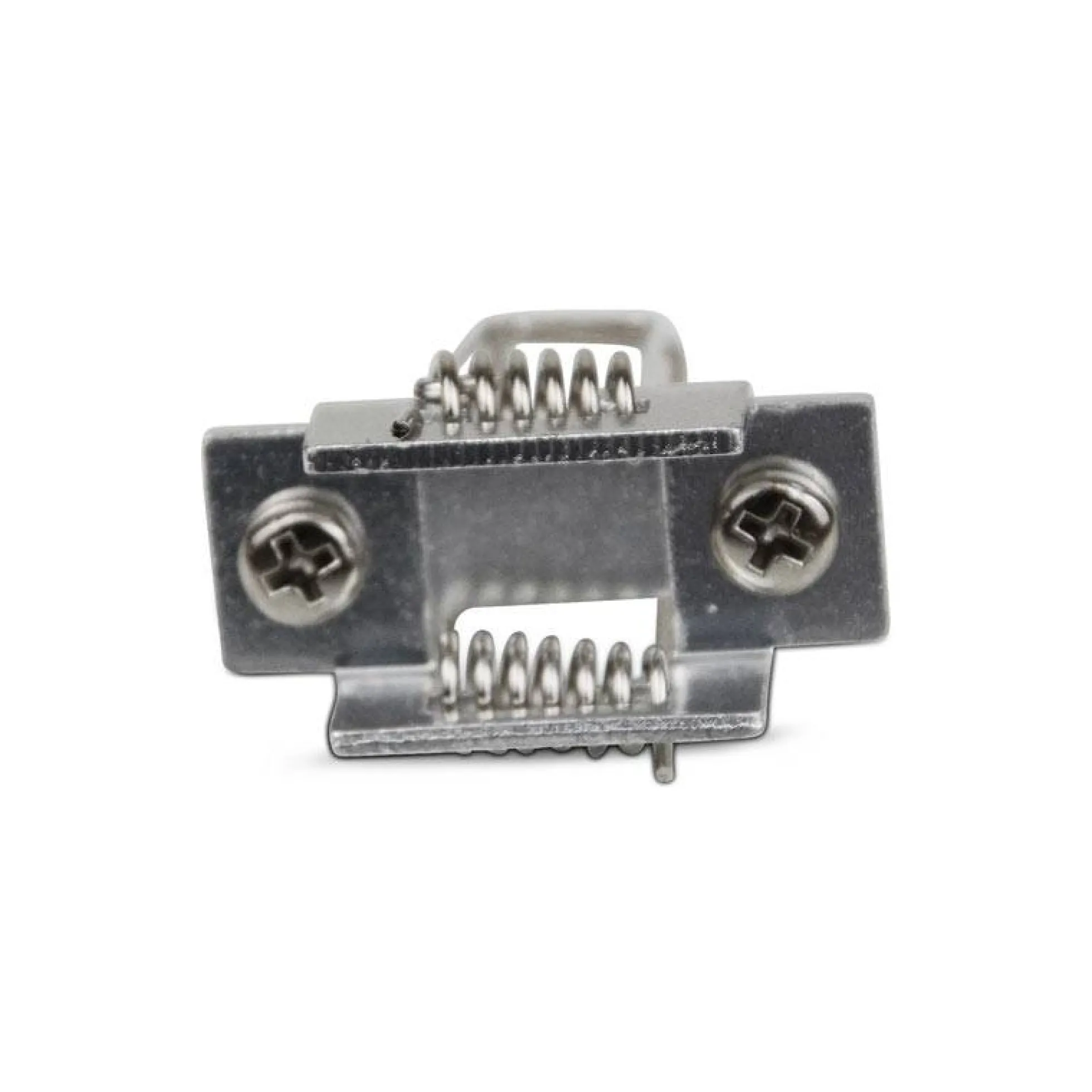 Grapa metálica para sujeción de perfil de aluminio empotrable 36x28mm (1ud)