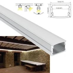 Grapa metálica para sujeción de perfiles 18x12mm (1ud)