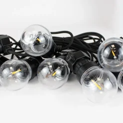 Guirnalda LED con panel solar de 8 metros con 10 bombillas integradas