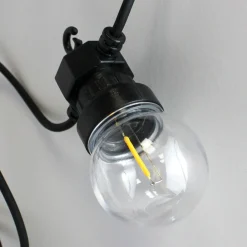 Guirnalda LED con panel solar de 8 metros con 10 bombillas integradas