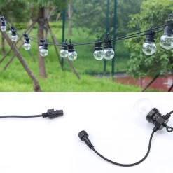 Guirnalda LED con panel solar de 8 metros con 10 bombillas integradas