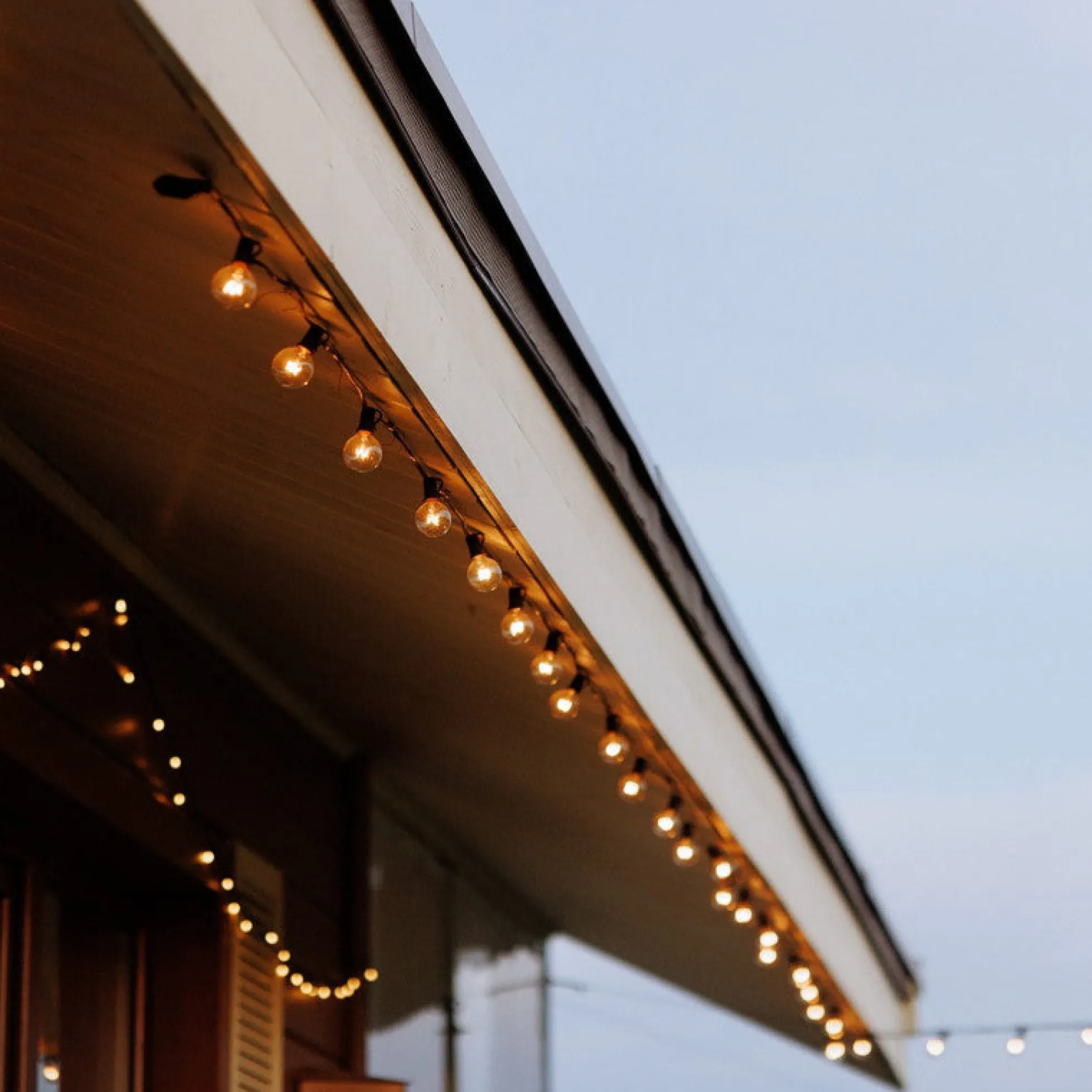 Guirnalda solar exterior - 25 Bombillas LED filamento E10 - IP44 - 9,2 metros