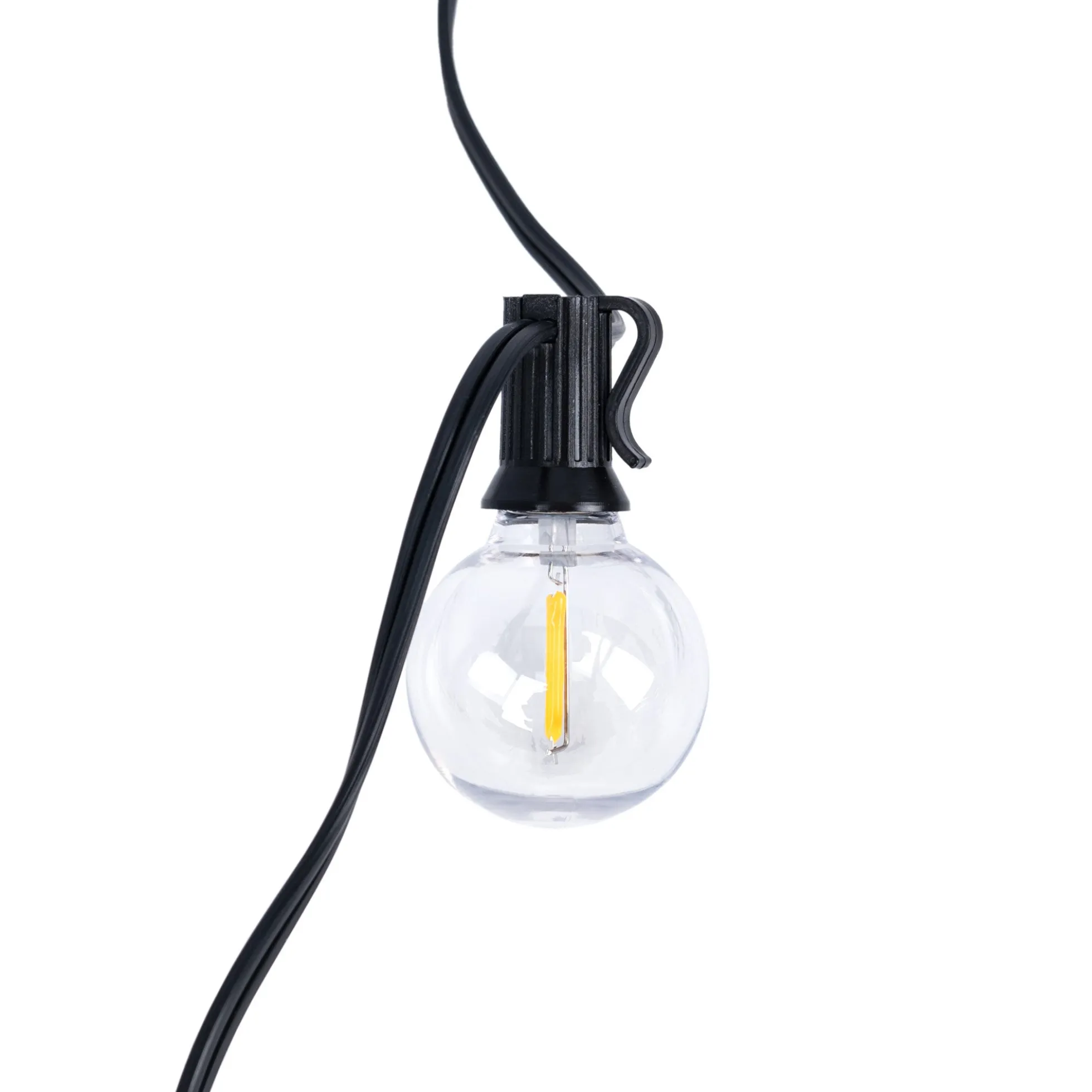 Guirnalda solar exterior - 25 Bombillas LED filamento E10 - IP44 - 9,2 metros