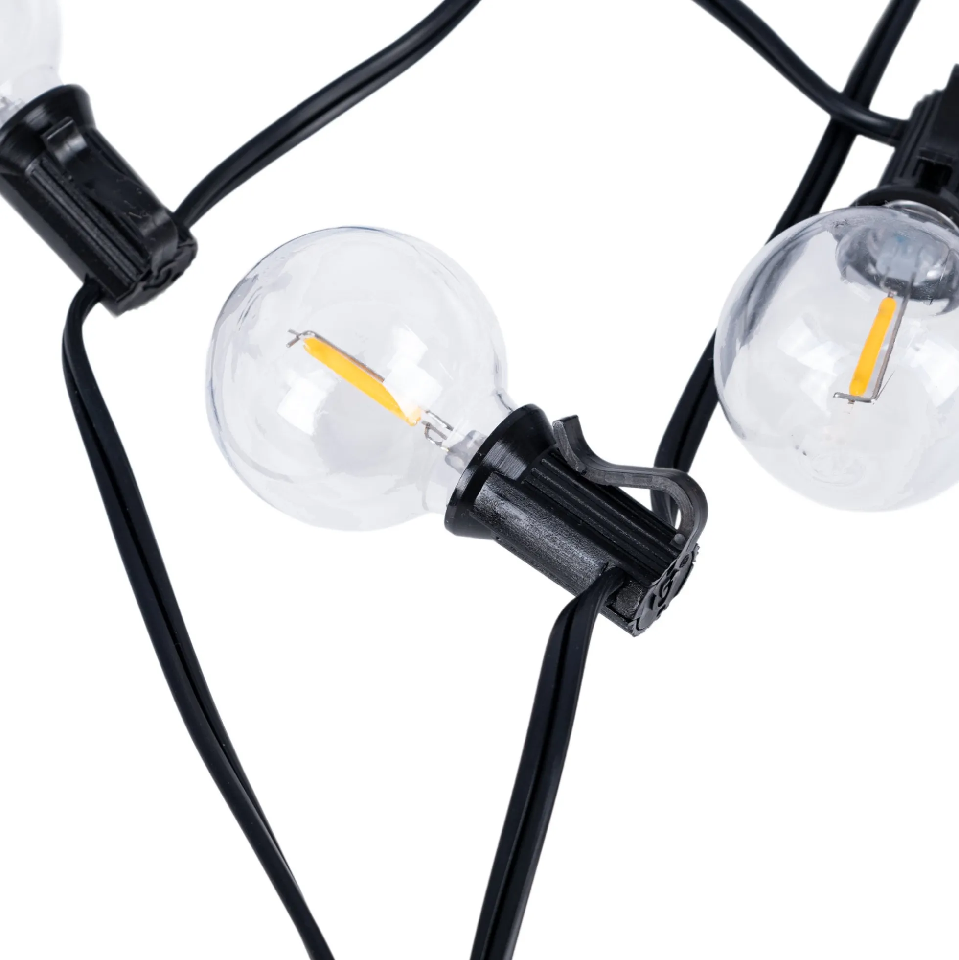 Guirnalda solar exterior - 25 Bombillas LED filamento E10 - IP44 - 9,2 metros