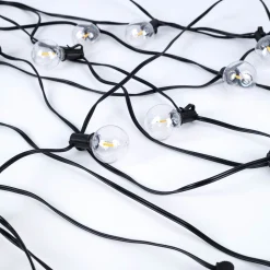 Guirnalda solar exterior - 25 Bombillas LED filamento E10 - IP44 - 9,2 metros