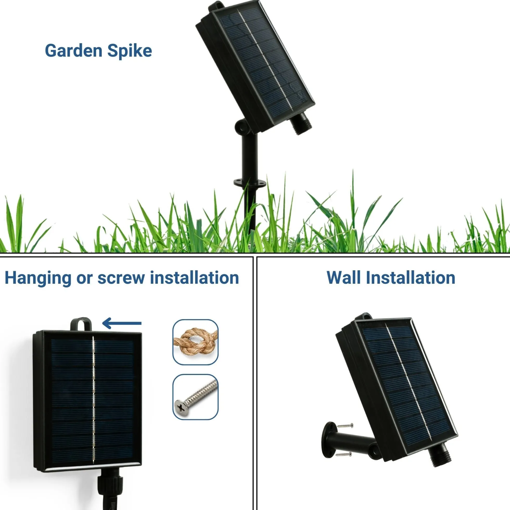 Guirnalda solar exterior - 15 Bombillas LED filamento E27 - IP44 - 10 metros