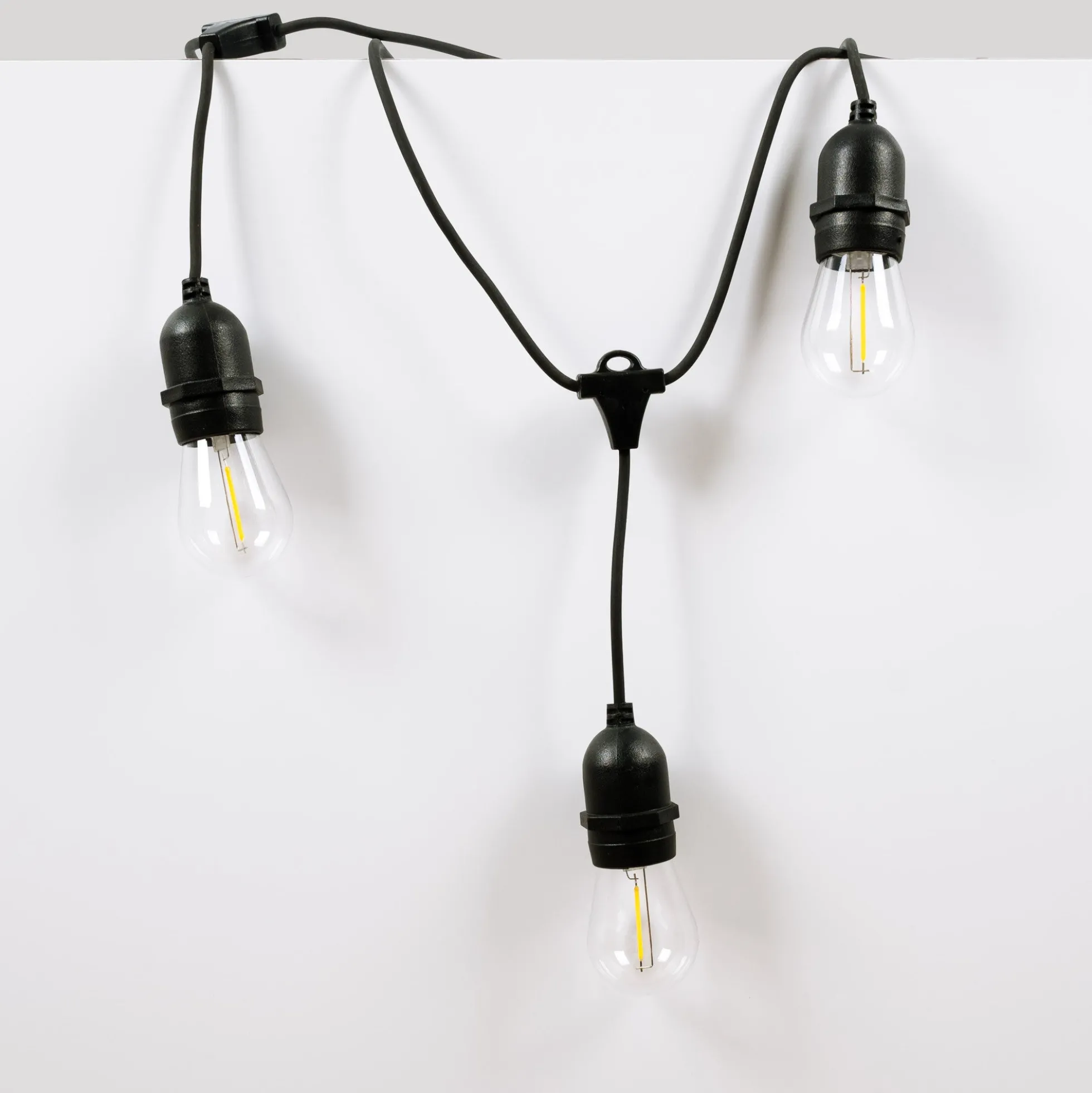 Guirnalda solar exterior - 15 Bombillas LED filamento E27 - IP44 - 10 metros