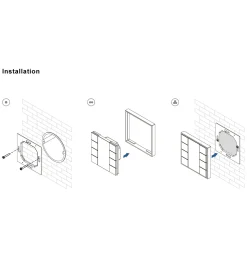 Interruptor de pared DALI-2 - 4 teclas programables - Bus DALI