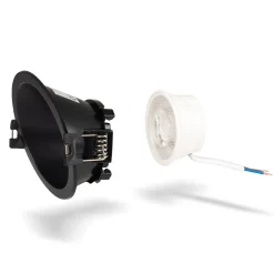 KIT Aro downlight redondo asimétrico Ø85mm + Módulo LED MR16 5W