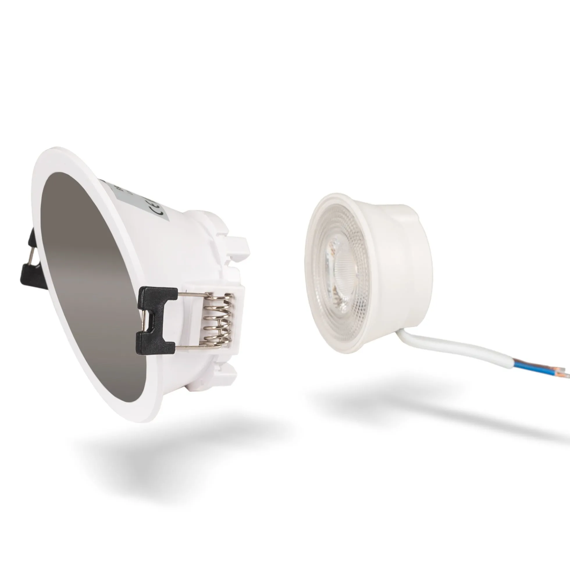 KIT Aro downlight redondo asimétrico Ø85mm + Módulo LED MR16 5W