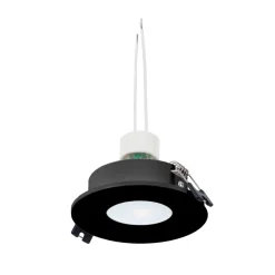 KIT Aro empotrable basculante Ø90mm + Bombilla GU10 6W + Portalámparas