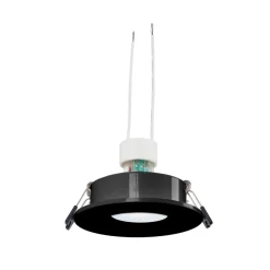 KIT Aro empotrable basculante Ø90mm + Bombilla GU10 6W + Portalámparas