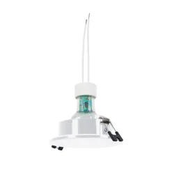 KIT Aro empotrable estanco Ø90mm + Bombilla GU10 6W + Portalámparas