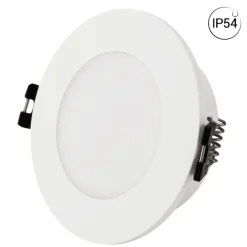 KIT Aro empotrable estanco Ø90mm + Bombilla GU10 6W + Portalámparas