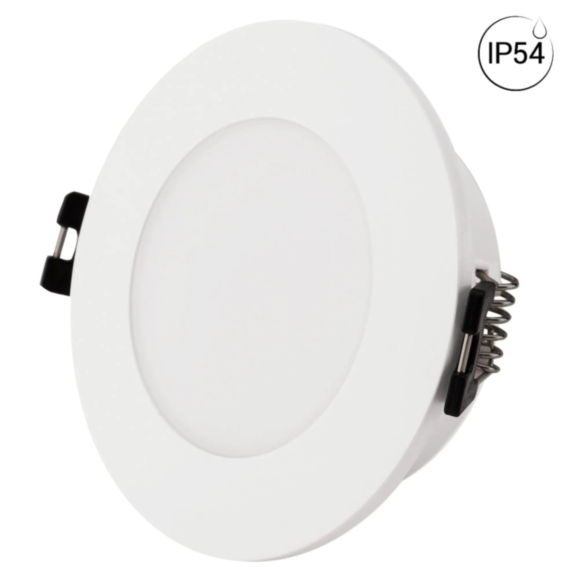 KIT Aro empotrable estanco Ø90mm + Bombilla GU10 6W + Portalámparas