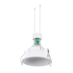 KIT Aro empotrable fijo Ø82mm + Bombilla GU10 6W + Portalámparas