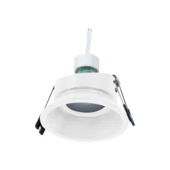 KIT Aro empotrable Ø93mm + Bombilla GU10 6W + Portalámparas