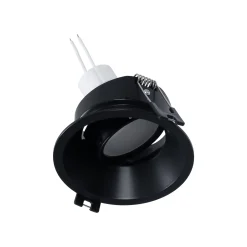 KIT Aro empotrable Ø93mm + Bombilla GU10 6W + Portalámparas