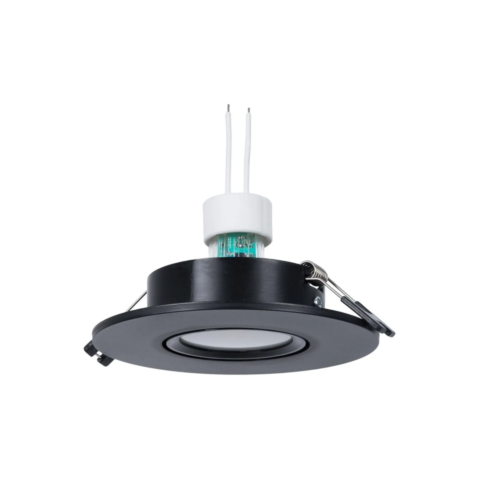 KIT Aro empotrable Ø110mm + Bombilla GU10 6W + Portalámparas
