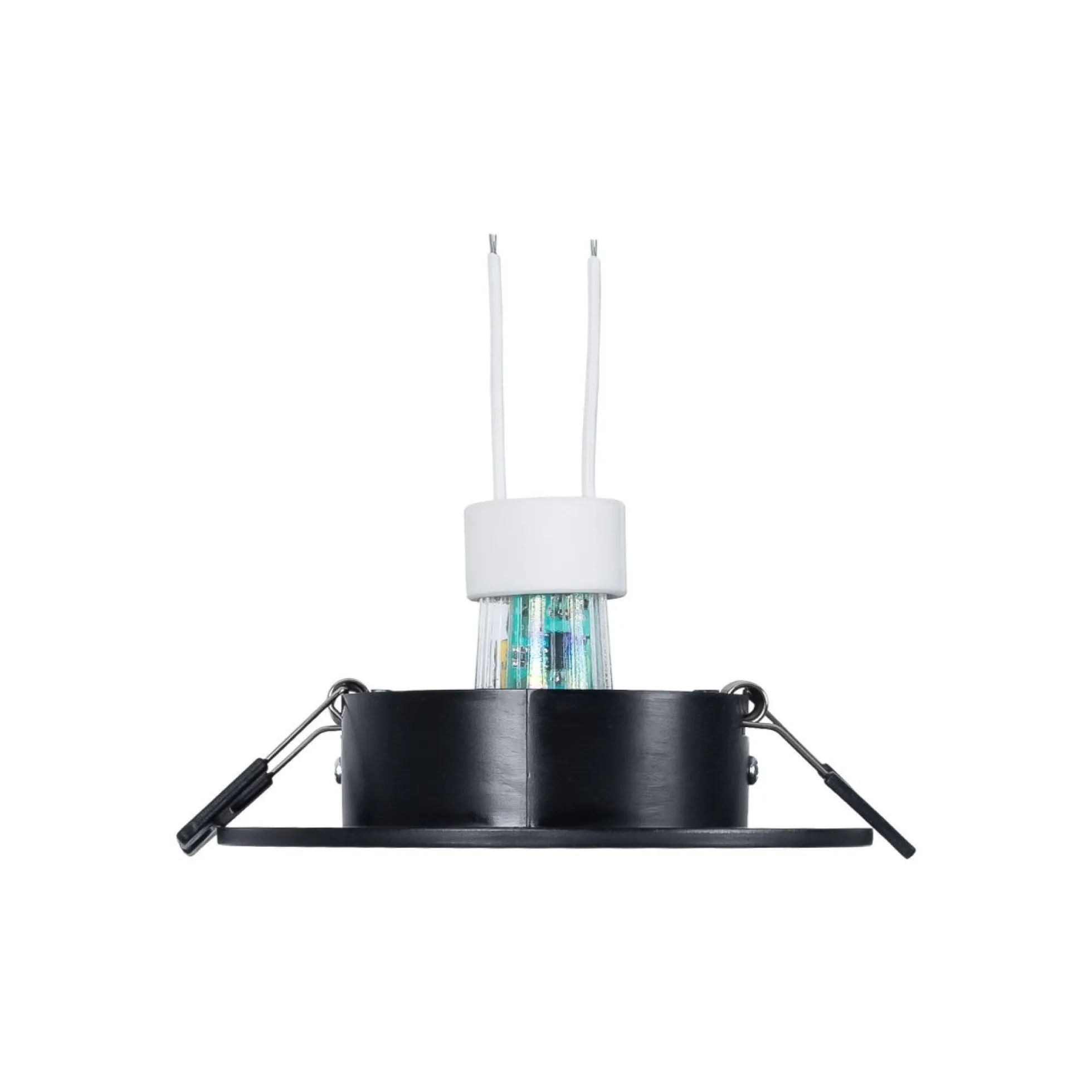 KIT Aro empotrable Ø110mm + Bombilla GU10 6W + Portalámparas