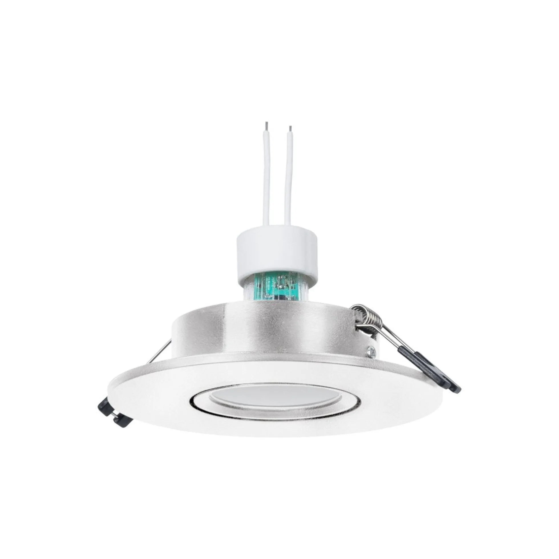 KIT Aro empotrable Ø110mm + Bombilla GU10 6W + Portalámparas