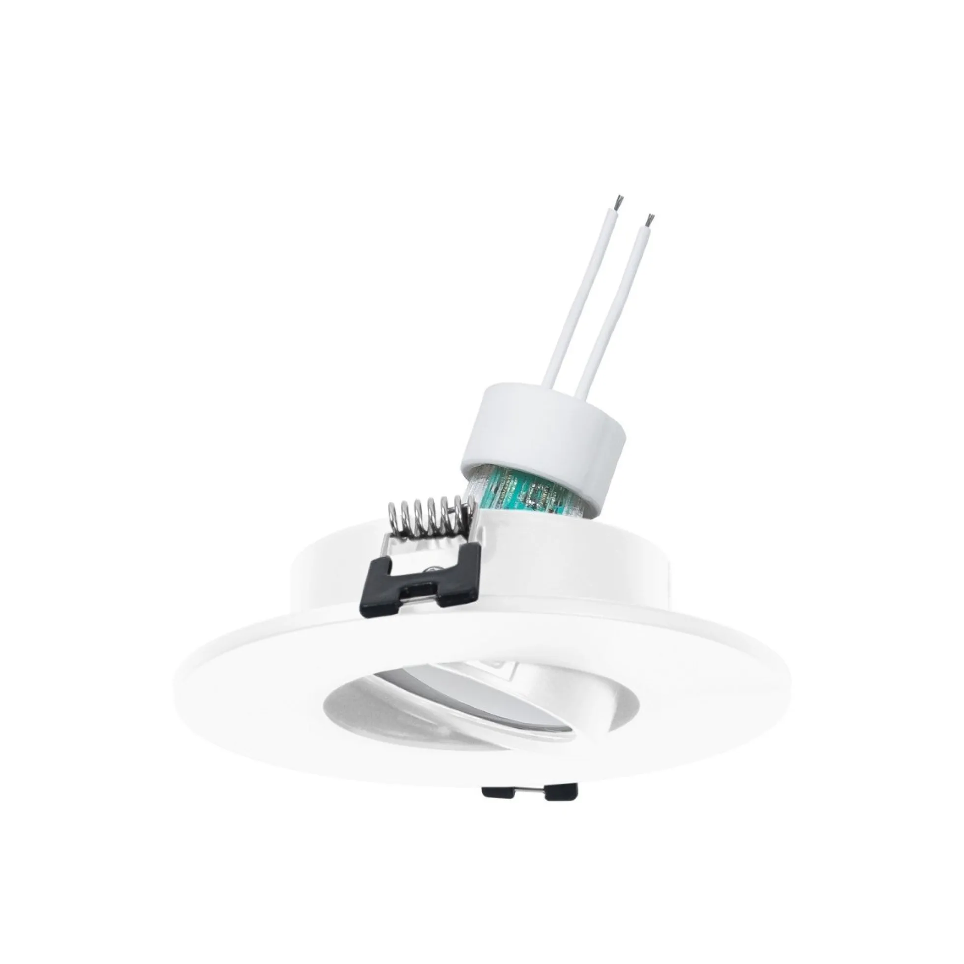 KIT Aro empotrable Ø110mm + Bombilla GU10 6W + Portalámparas