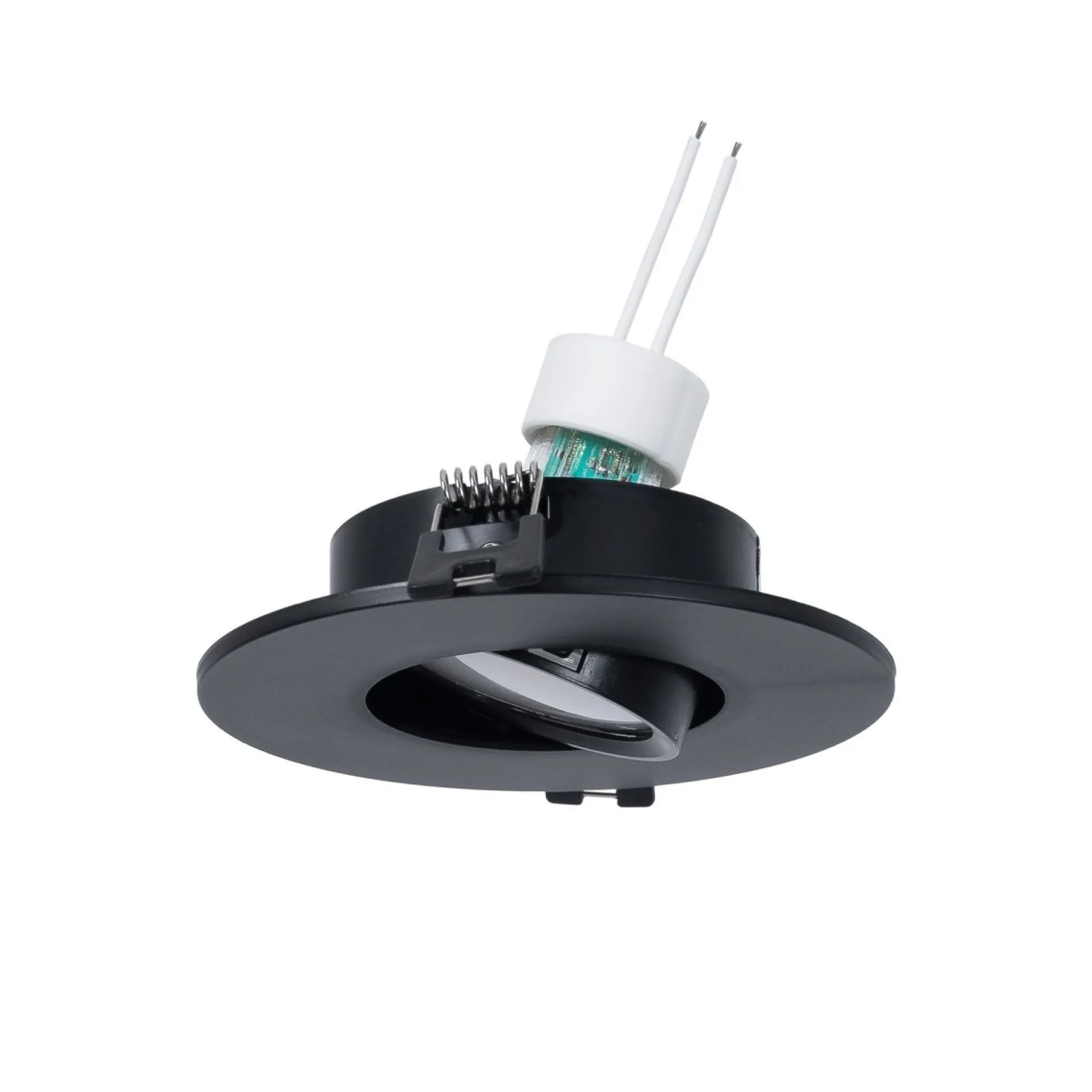 KIT Aro empotrable Ø110mm + Bombilla GU10 6W + Portalámparas