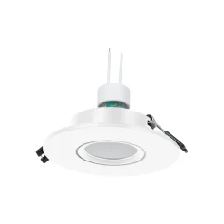 KIT Aro empotrable Ø110mm + Bombilla GU10 6W + Portalámparas