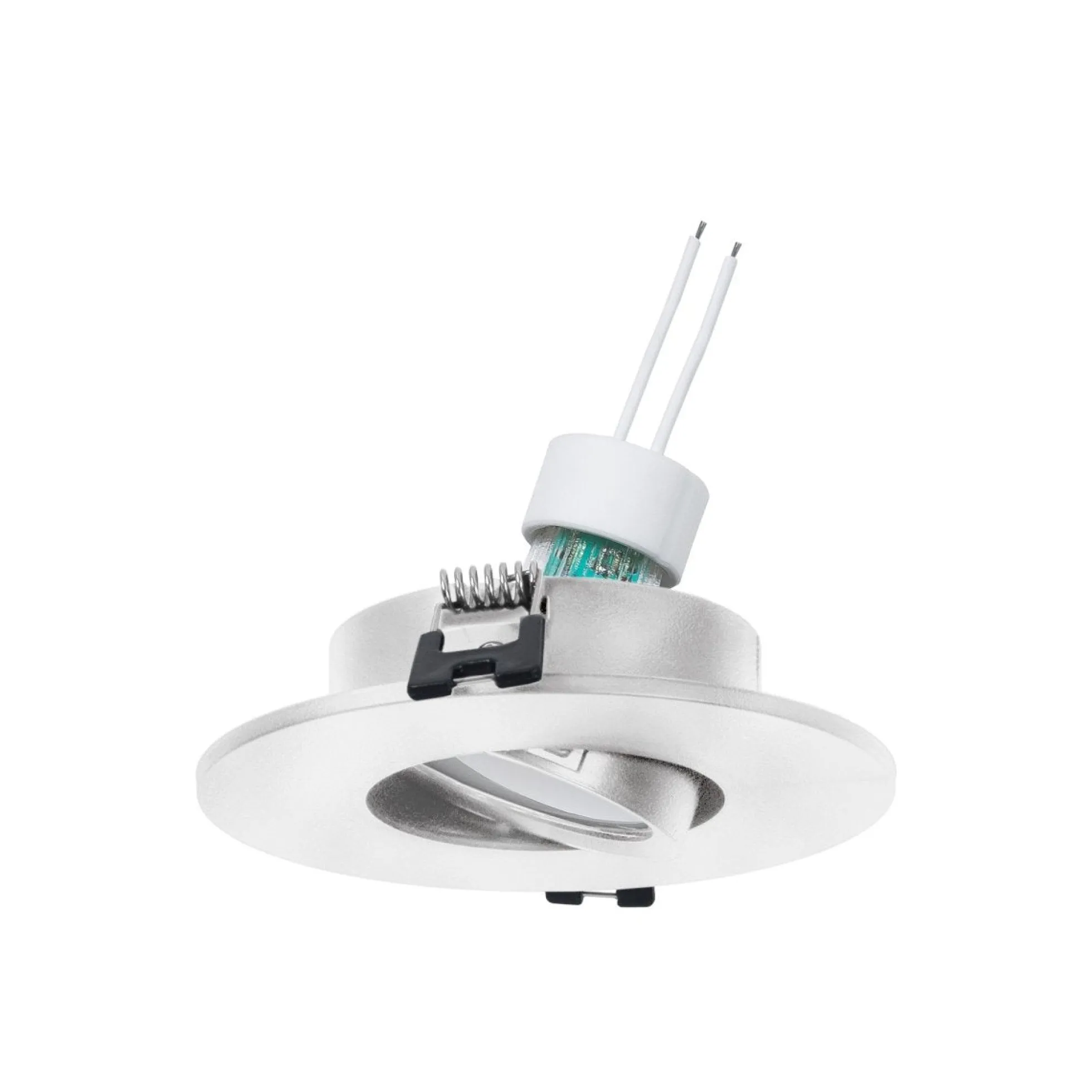 KIT Aro empotrable Ø110mm + Bombilla GU10 6W + Portalámparas