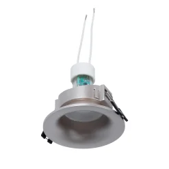 KIT Aro empotrable Ø86mm + Bombilla GU10 6W + Portalámparas