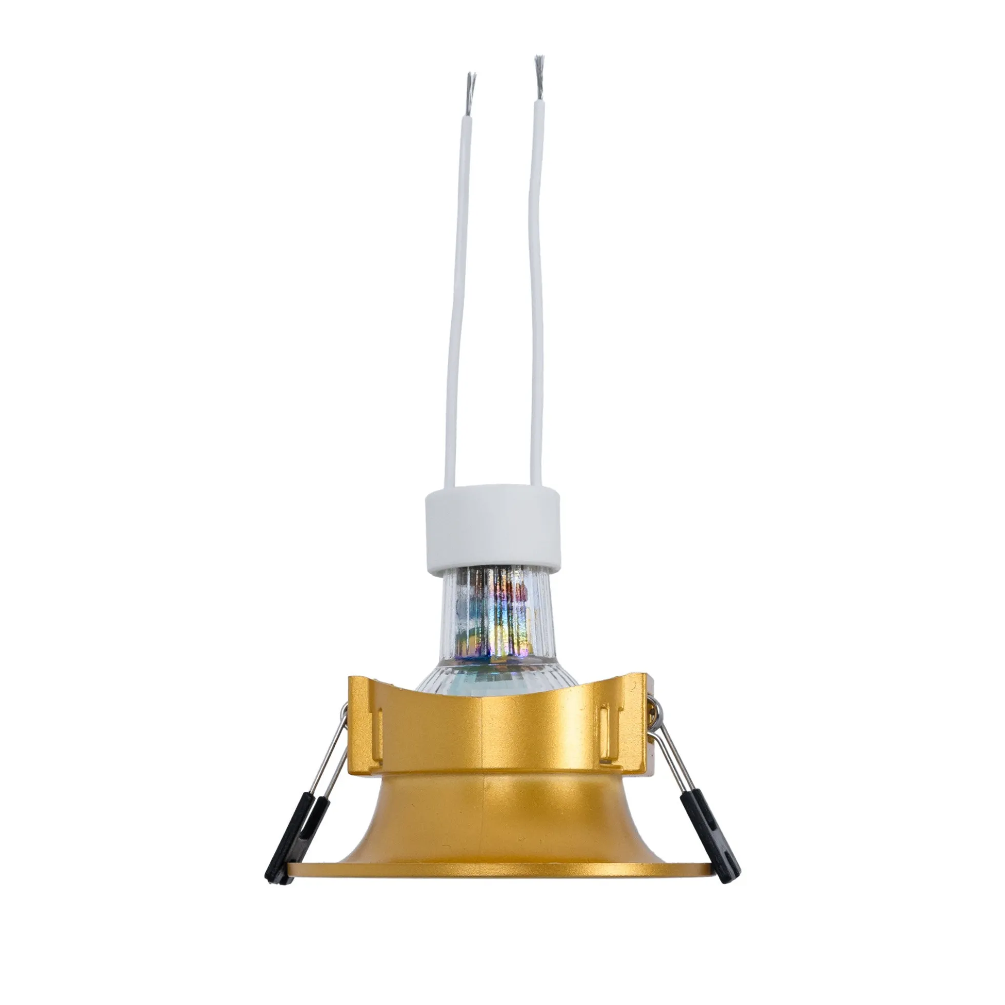 KIT Aro empotrable Ø86mm + Bombilla GU10 6W + Portalámparas