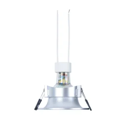 KIT Aro empotrable Ø86mm + Bombilla GU10 6W + Portalámparas