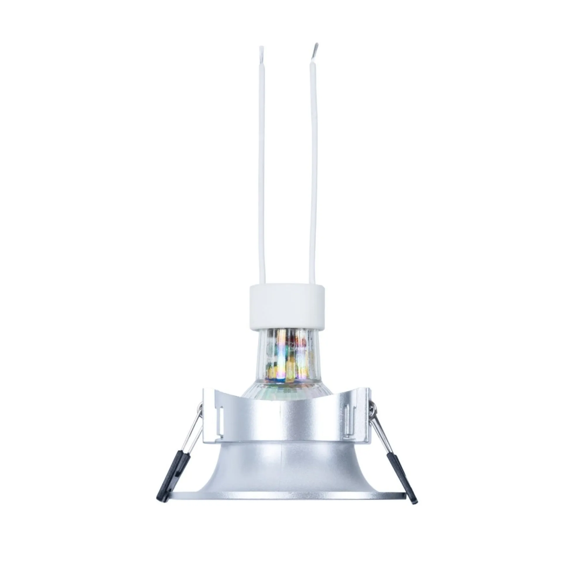 KIT Aro empotrable Ø86mm + Bombilla GU10 6W + Portalámparas