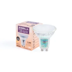 KIT Aro empotrable Ø86mm + Bombilla GU10 6W + Portalámparas