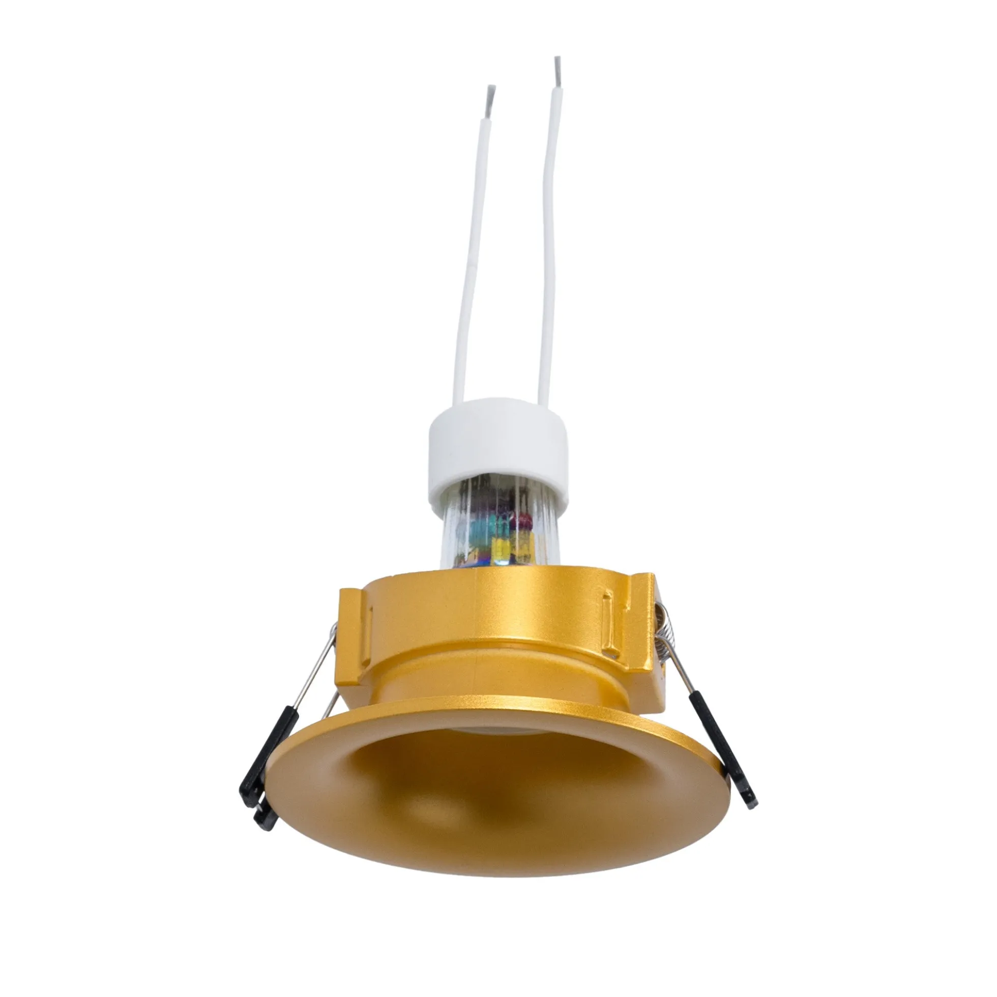 KIT Aro empotrable Ø86mm + Bombilla GU10 6W + Portalámparas