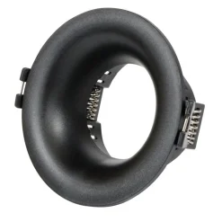KIT Aro empotrable Ø86mm + Bombilla GU10 6W + Portalámparas