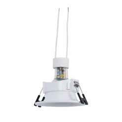 KIT Aro empotrable Ø86mm + Bombilla GU10 6W + Portalámparas