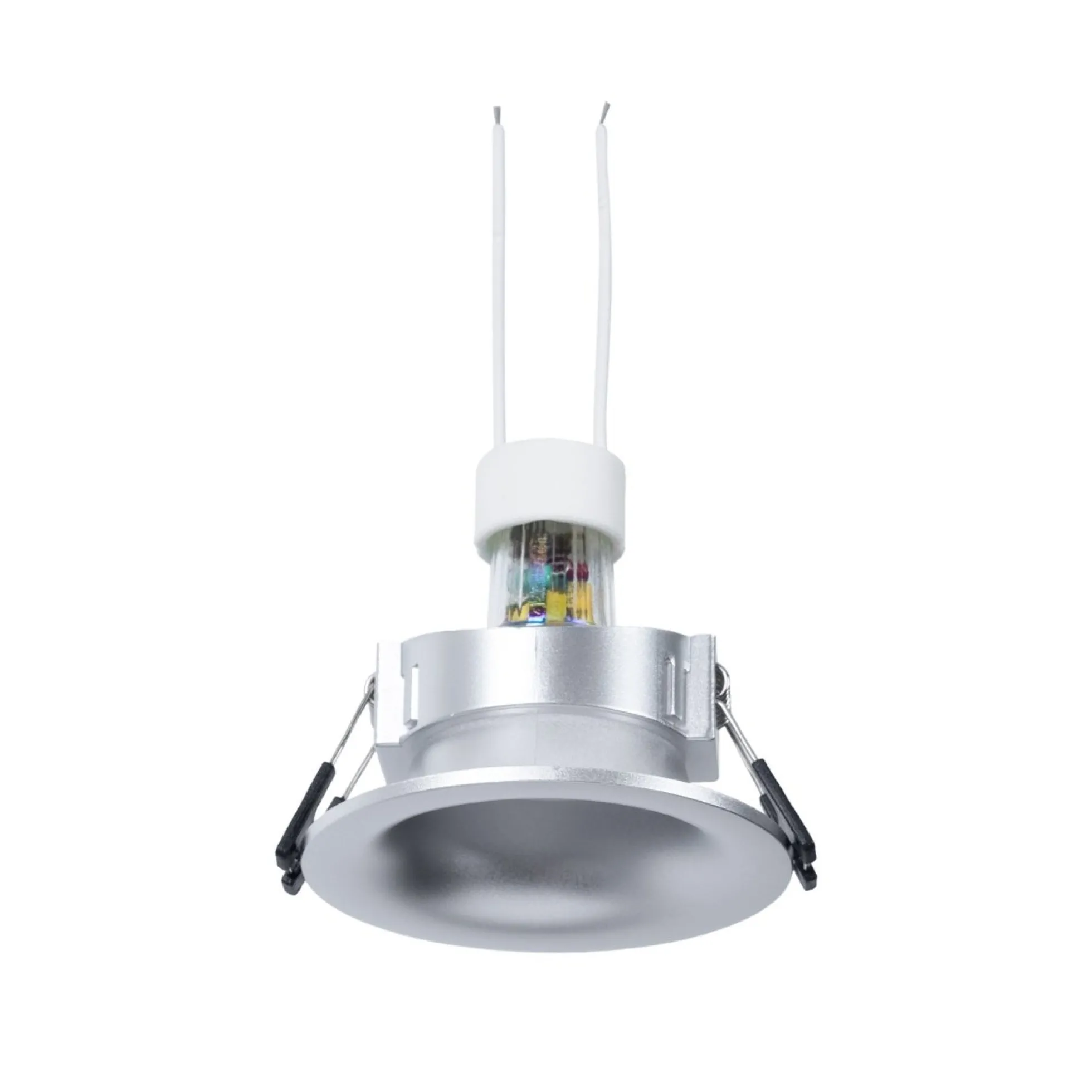 KIT Aro empotrable Ø86mm + Bombilla GU10 6W + Portalámparas