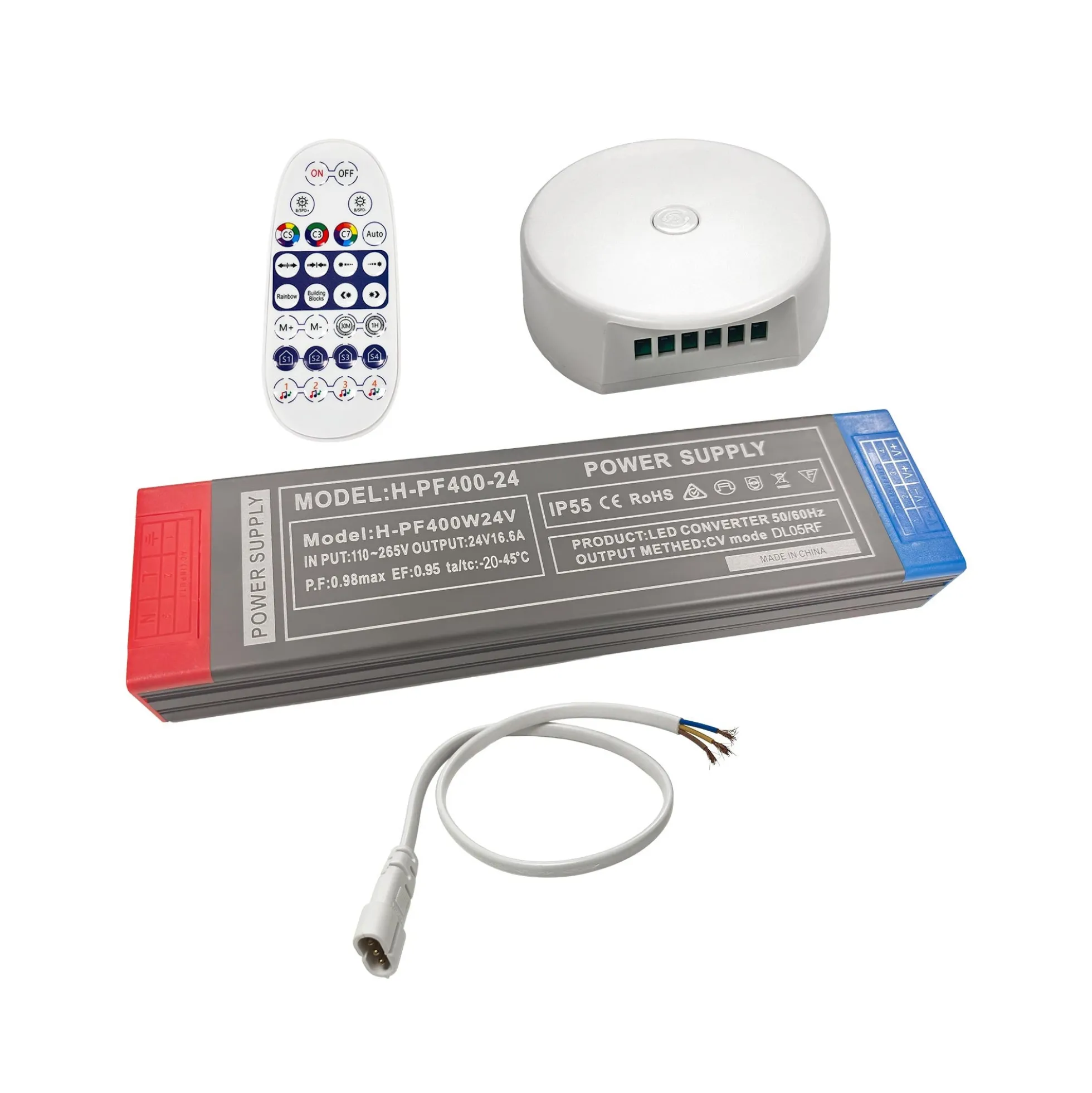 Kit - Controlador y fuente de alimentación para lámpara hexagonal - RGB IC