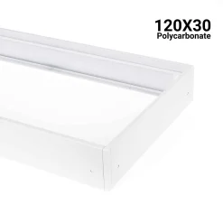 Kit de superficie en policarbonato para panel LED Backlight 120x30 cm