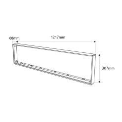 Kit de superficie 120x30cm para panel LED Backlight