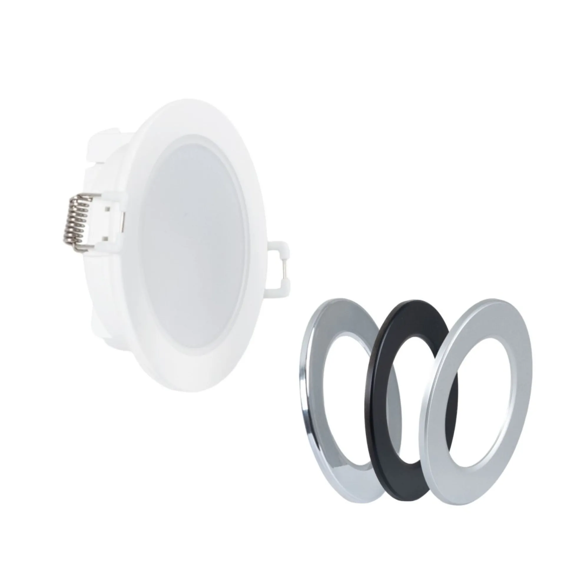 Kit Downlight LED exterior 5W - IP65 - Aro intercambiable - TRIAC regulable - Corte Ø68mm