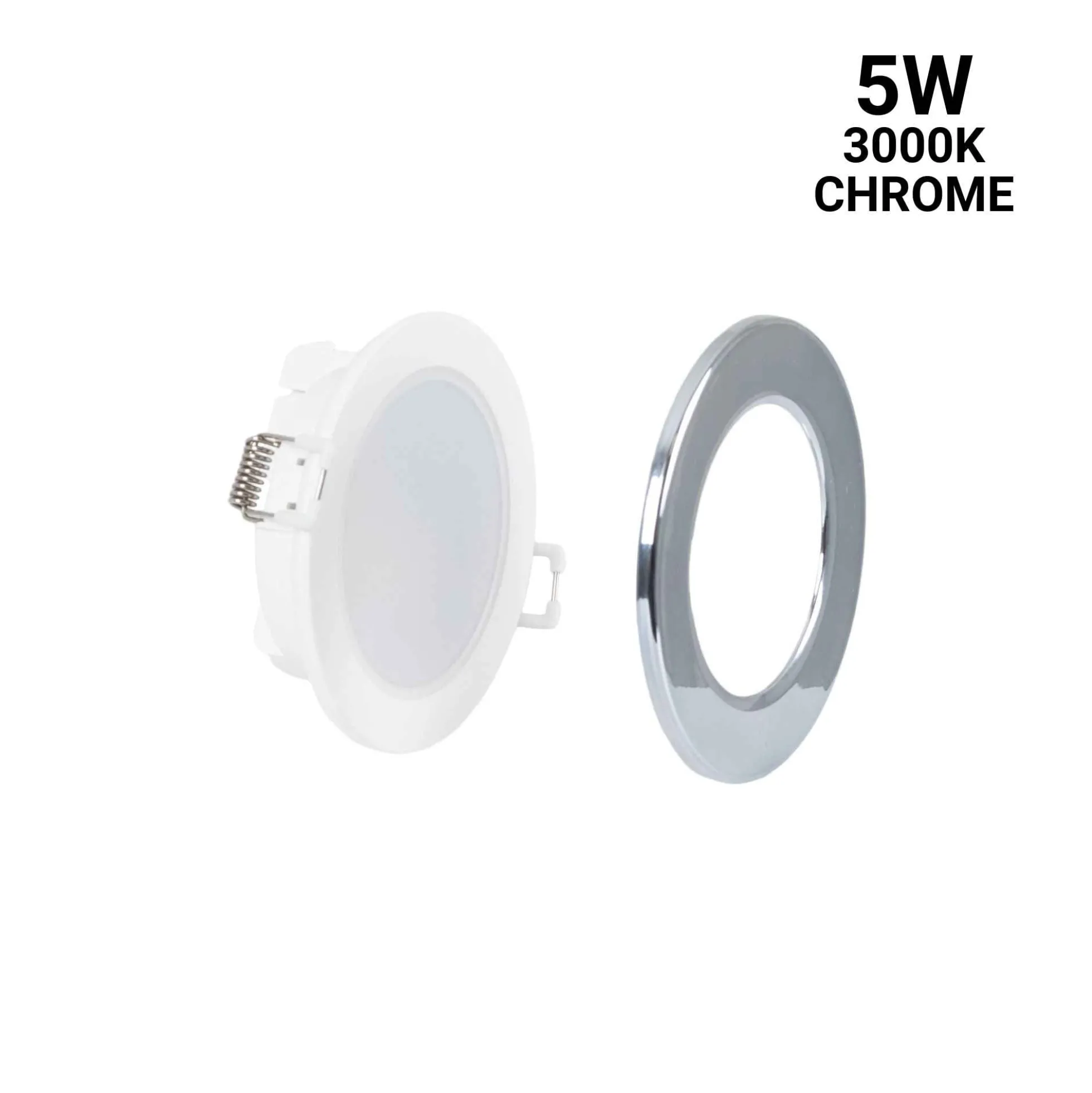 Kit Downlight LED exterior 5W - IP65 - Aro intercambiable - TRIAC regulable - Corte Ø68mm