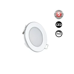 Kit Downlight LED exterior 5W - IP65 - Aro intercambiable - TRIAC regulable - Corte Ø68mm
